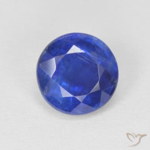 1.12ct Naturel Bleu marine Disthène, Tour, SI