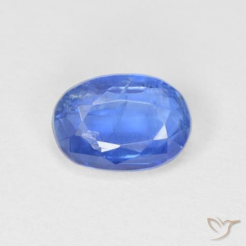 1.10ct Naturel Bleu bébé Disthène, ovale, SI