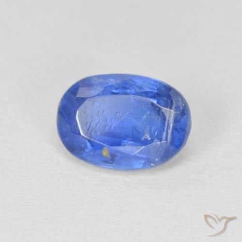 Disthène Bleu marine moyen naturelle ovale, 1.02 ct, SI
