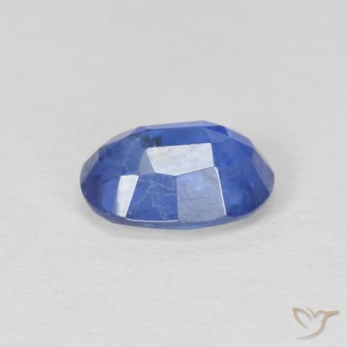 Disthène Bleu marine moyen naturelle ovale, 1.02 ct, SI