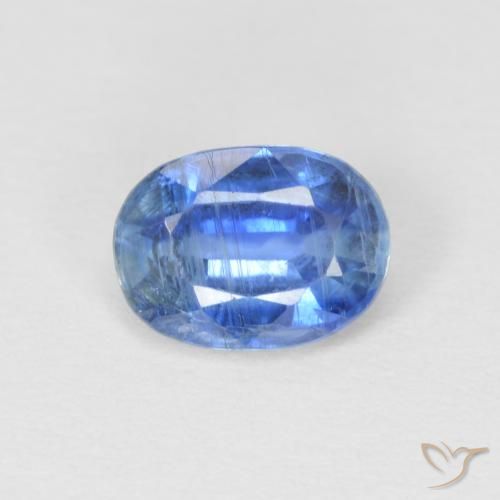 0.99ct Naturel Bleu marine Disthène, ovale, SI