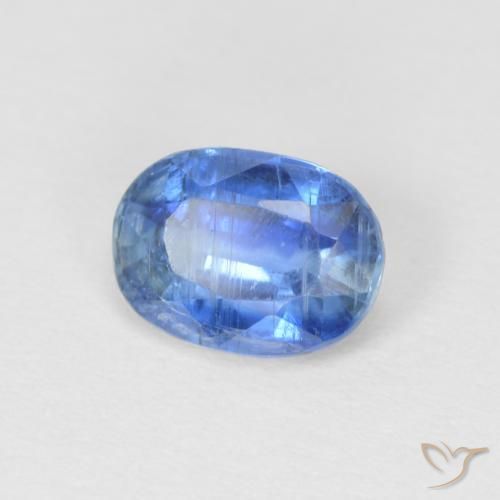 Disthène Bleu marine naturelle ovale, 0.99 ct, SI