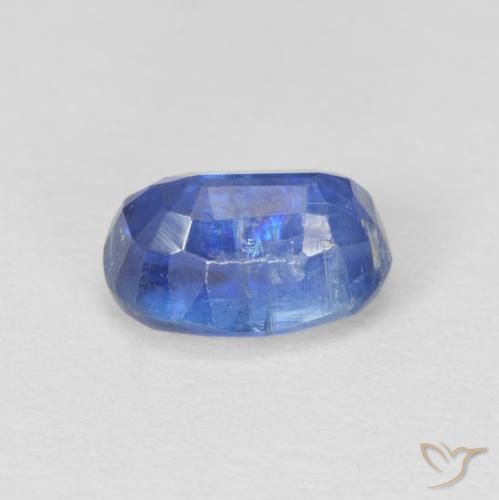 Disthène Bleu foncé naturelle ovale, 1.36 ct, SI