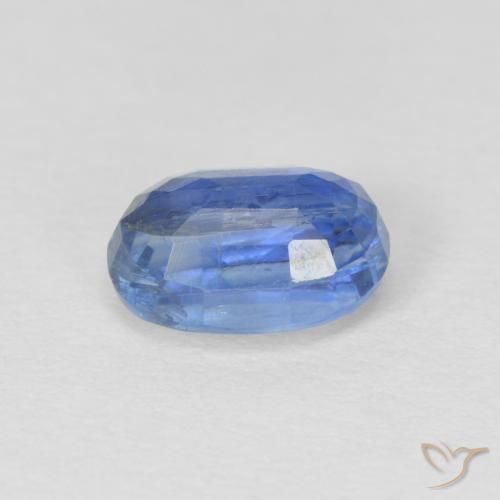 Disthène Bleu marine léger naturelle ovale, 1.26 ct, SI