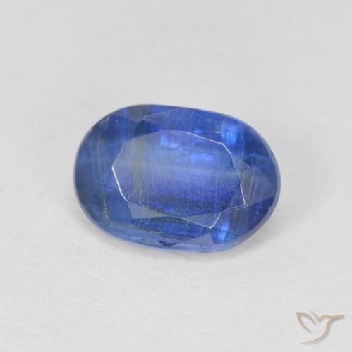 Disthène Bleu franc naturelle ovale, 1.01 ct, SI