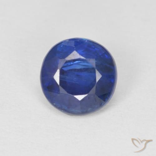 1.09ct Naturel Bleu foncé Disthène, Tour, SI