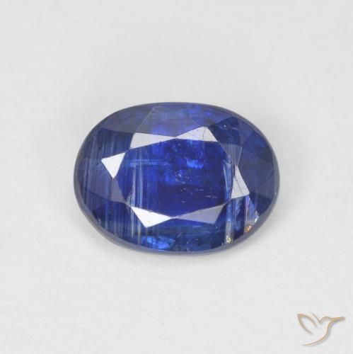 0.88ct Naturel Bleu marine Disthène, ovale, SI