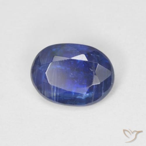 Disthène Bleu marine naturelle ovale, 0.88 ct, SI