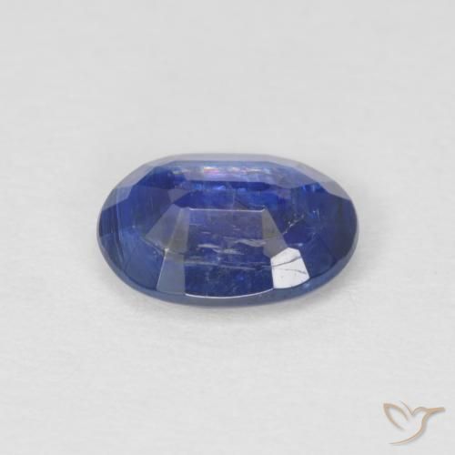 Disthène Bleu marine naturelle ovale, 0.88 ct, SI