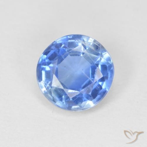 0.97ct Naturel Bleu marine léger Disthène, Tour, SI