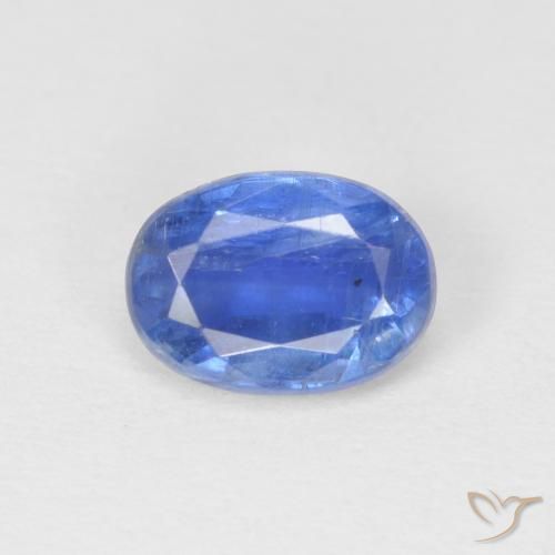 1.06ct Naturel Bleu clair Disthène, ovale, SI, Photo A