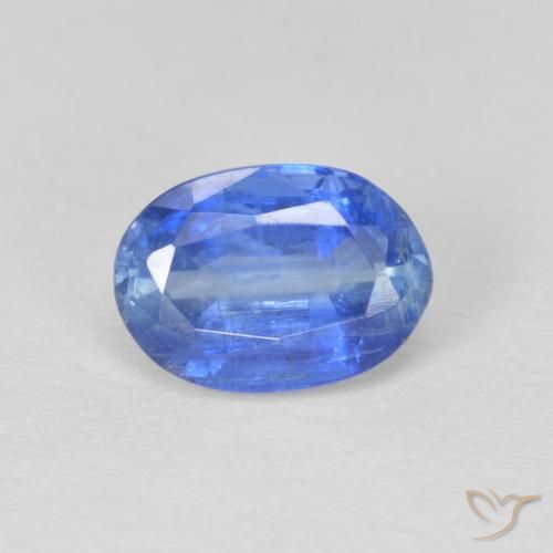 1.23ct Naturel Bleu bébé Disthène, ovale, SI