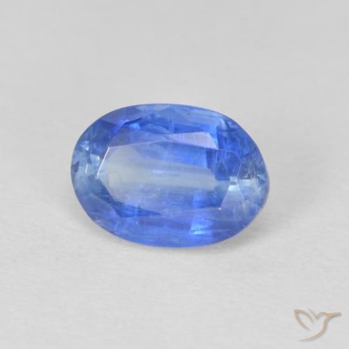 Disthène Bleu bébé naturelle ovale, 1.23 ct, SI