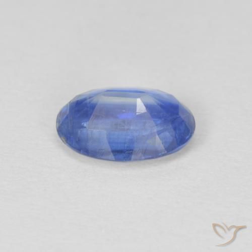 Disthène Bleu marine léger naturelle ovale, 0.87 ct, SI