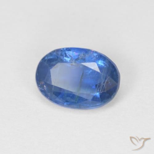 Disthène Bleu foncé naturelle ovale, 0.98 ct, SI
