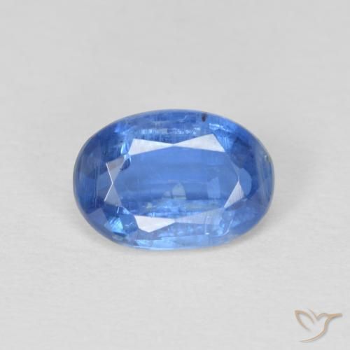 1.00ct Naturel Bleu marine léger Disthène, ovale, SI