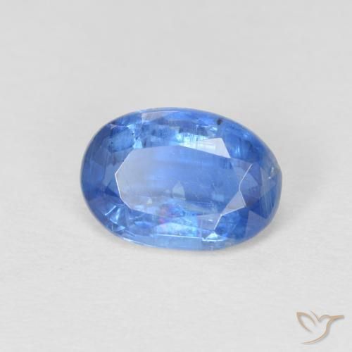 Disthène Bleu marine léger naturelle ovale, 1.00 ct, SI