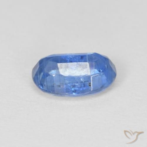 Disthène Bleu marine léger naturelle ovale, 1.00 ct, SI