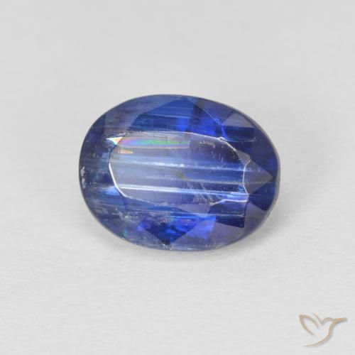 Disthène Bleu franc naturelle ovale, 1.25 ct, SI