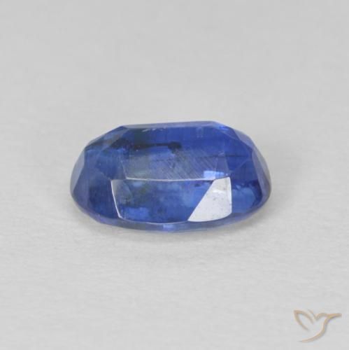 Disthène Bleu foncé naturelle ovale, 1.07 ct, SI