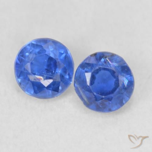 0.60ctw Naturel Bleu foncé Disthène, Tour, VS-SI