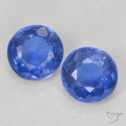 0.52ctw Naturel Bleu franc Disthène, Tour, VS-SI
