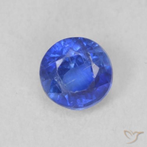 0.33ct Naturel Bleu foncé Disthène, Tour, VS-SI