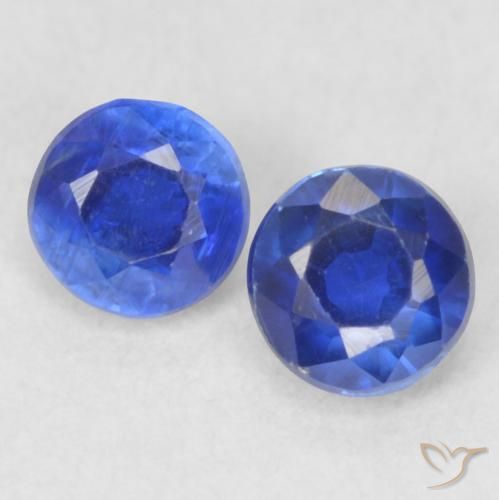 0.61ctw Naturel Bleu foncé Disthène, Tour, VS-SI