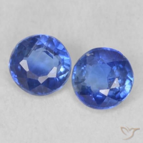 0.47ctw Naturel Bleu franc Disthène, Tour, VS-SI