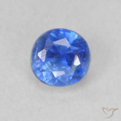 0.36ct Naturel Bleu marine léger Disthène, Tour, VS