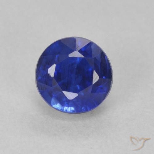 0.58ct Naturel Bleu foncé Disthène, Tour, SI