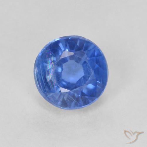 0.46ct Naturel Bleu marine léger Disthène, Tour, SI