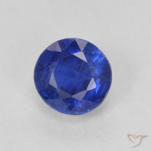 0.46ct Naturel Bleu foncé Disthène, Tour, SI