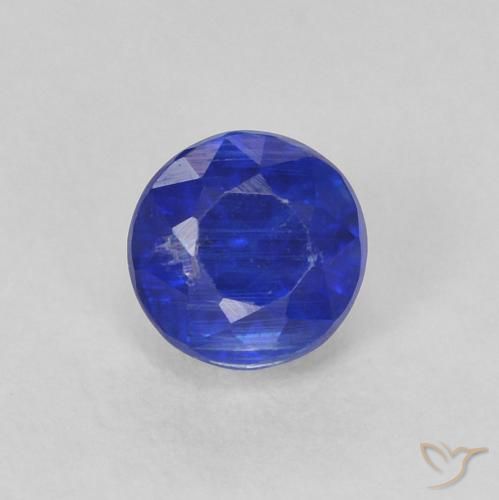 0.44ct Naturel Bleu marine intense Disthène, Tour, SI