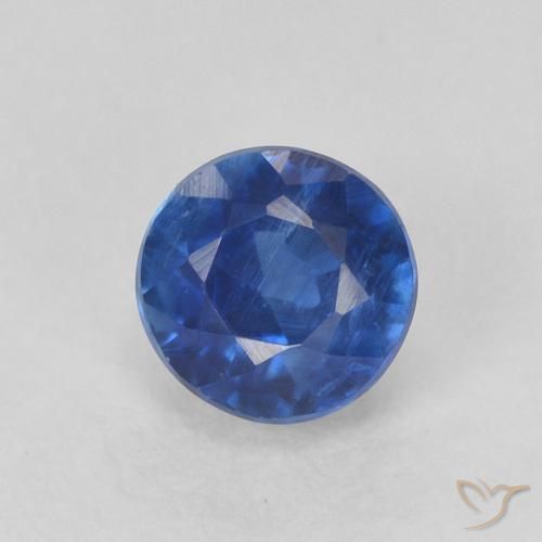 0.55ct Naturel Bleu foncé Disthène, Tour, SI