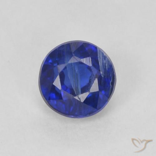 0.44ct Naturel Bleu royal Disthène, Tour, SI