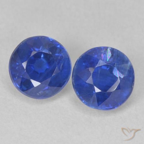 1.56ctw Naturel Bleu franc Disthène, Tour, SI