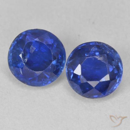 1.43ctw Naturel Bleu foncé Disthène, Tour, SI
