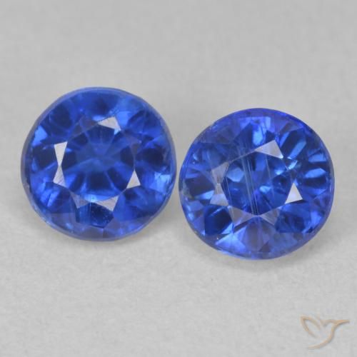 1.56ctw Naturel Bleu franc Disthène, Tour, SI