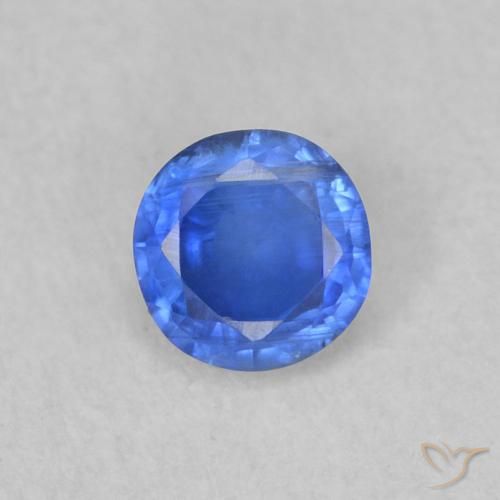 0.34ct Naturel Bleu marine léger Disthène, Tour, SI