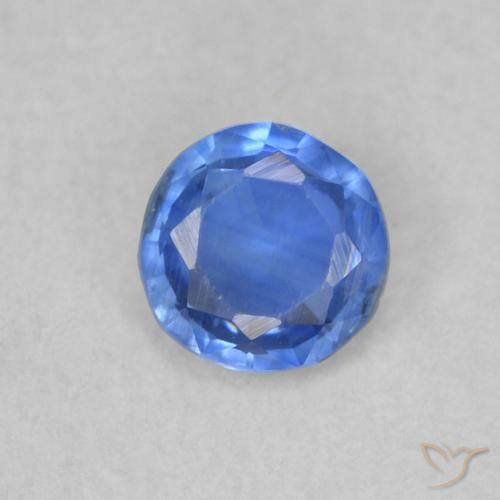 0.35ct Naturel Bleu marine léger Disthène, Tour, SI