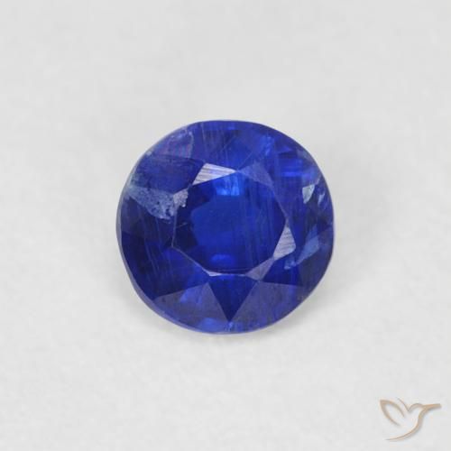 0.31ct Naturel Bleu foncé Disthène, Tour, SI