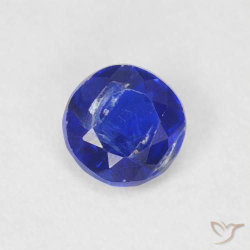 0.33ct Naturel Bleu marine Disthène, Tour, SI