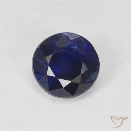 0.43ct Naturel Bleu foncé Disthène, Tour, SI