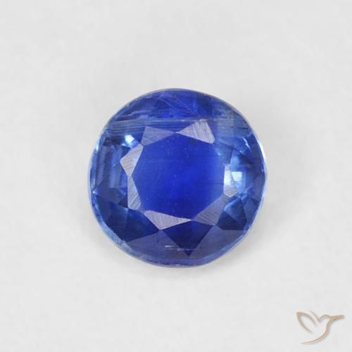0.36ct Naturel Bleu foncé Disthène, Tour, SI