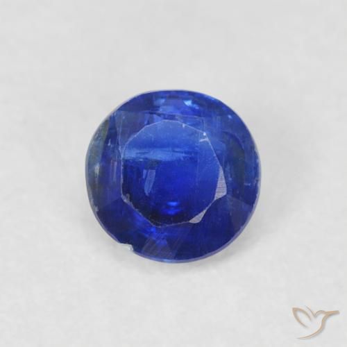 0.38ct Naturel Bleu marine Disthène, Tour, SI