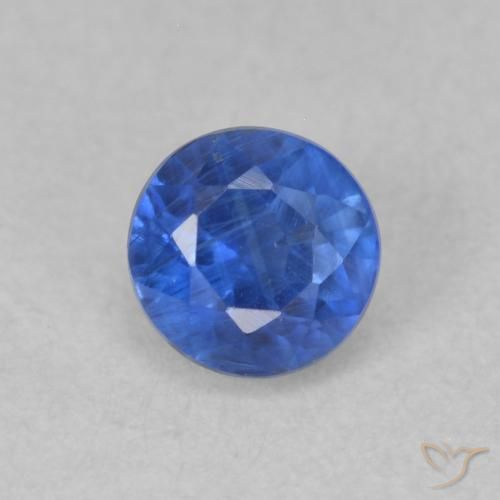 0.48ct Naturel Bleu foncé Disthène, Tour, SI