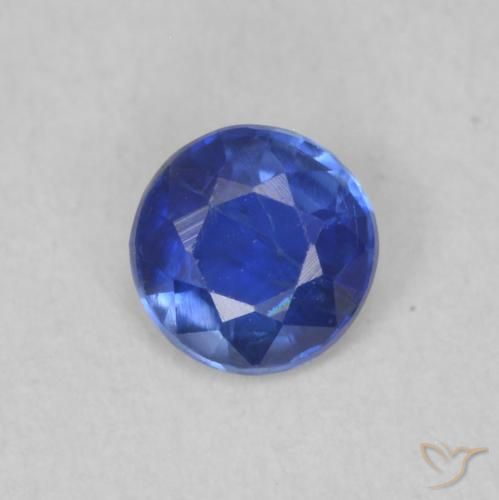 0.32ct Naturel Bleu foncé Disthène, Tour, SI