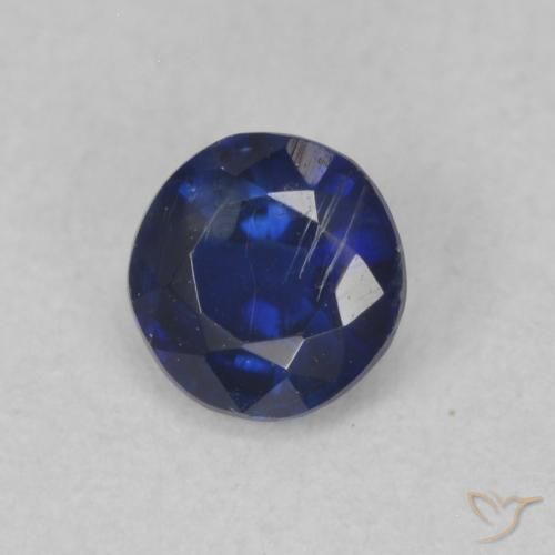 Disthène Bleu foncé naturelle Tour, 0.42 ct, SI