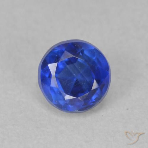 0.47ct Naturel Bleu foncé Disthène, Tour, SI